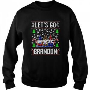 Lets Go Brandon Us Flag Ugly Christmas Sweater Shirt